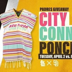 2 Padres City Connect Ponchos
